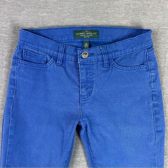 Lauren Ralph Lauren Blue Modern Straight Ankle Jeans Women’s Size 2P - Picture 9 of 10